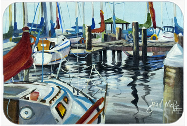 Planche à découper en verre caroline trésors Sailboat