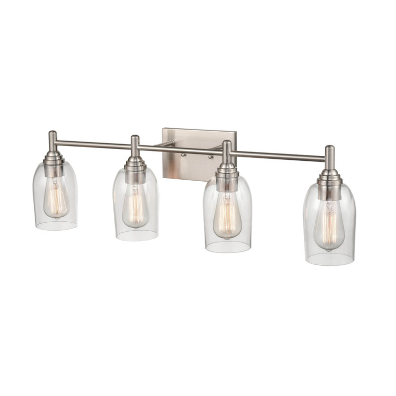 4 Light 30.875 In. Bathroom Vanity Light, Brushed Nickel