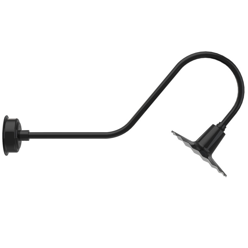 Luminaire de grange d’extérieur à del Iris, H 7,5 po x l 12 po x P 12 po, Noir