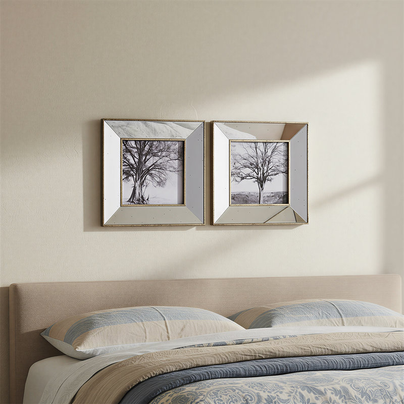 15×15 Vintage Silver Picture Frames, Decorative Silver Photo Frame for Wall