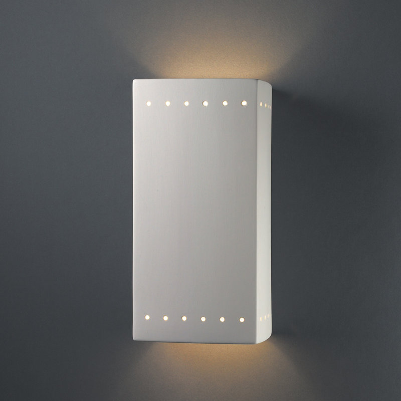 Julfikaar 2 - Light Flush Mounted Sconce, No, Bisque, 13.5" H x 7.25" W x 4" D