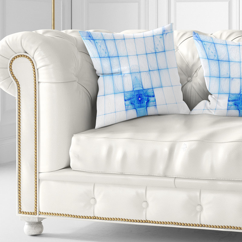  Coussin abstrait, 18 po x 18 po, Coussin décoratif