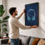Headphones Modern - Framed Print-1054455070-1054455067