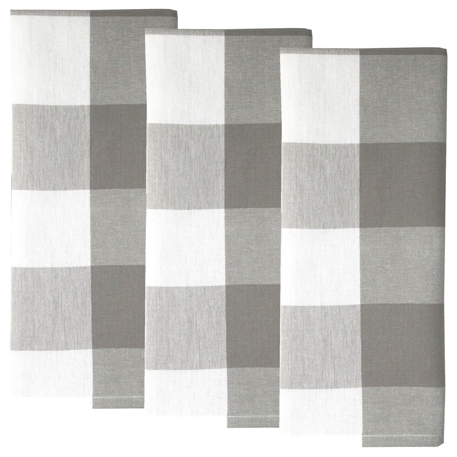 Clorox Clorox White & Beige Checkerboard-Accent Kitchen Towel