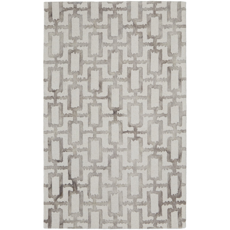 Marengo moderne géométrique, ivoire / taupe, Rectangle 2 pi x 3 pi