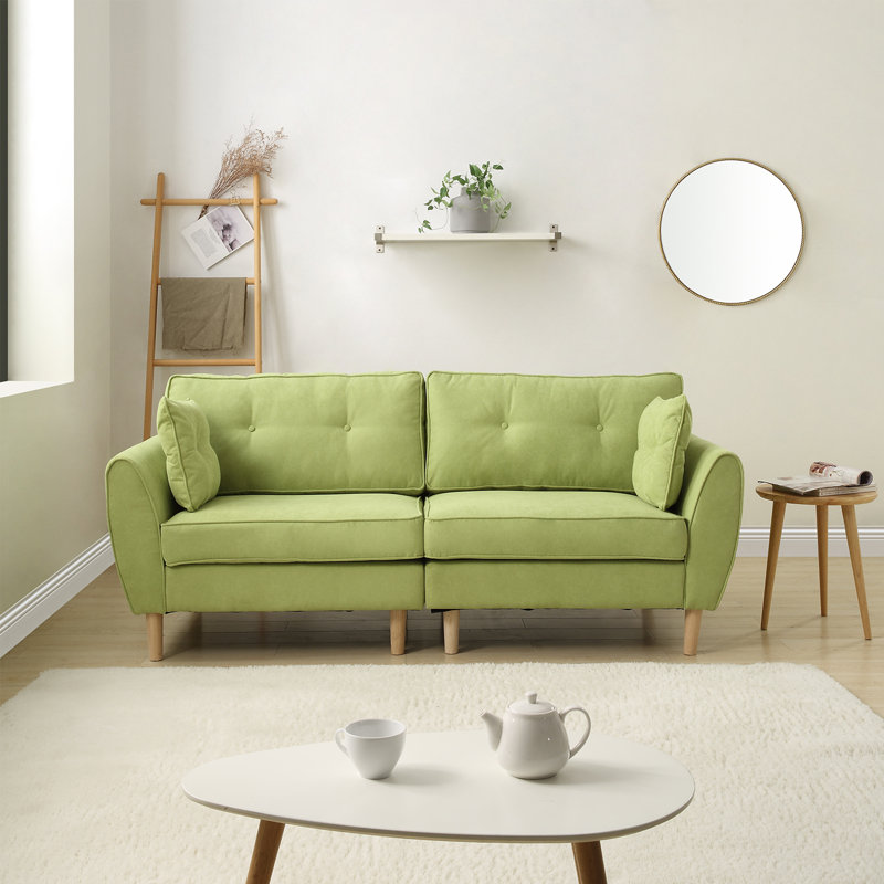 Sorenson Linen Blend Sofa, Green