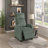Green Soft Corduroy Modern Push Back Recliner - Solid Wood Frame, Living Room Furniture-307639611