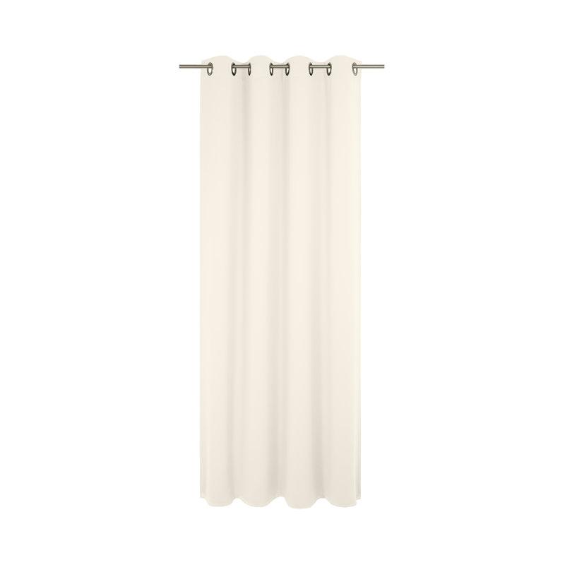 Newbury Room Darkening Eyelet Curtain Panel Panel, Cream, 175cm H x 132cm W