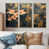Toile naturelle avec cadre flottant