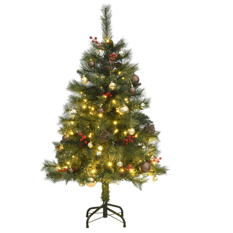 Arbre de Noël artificiel éclairé 3,9 pi