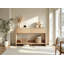 Console moderne Dulane 55 po avec 2 tiroirs, tablette ouverte, bords courbés, naturel-1708785074-1695766197