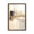 Toile avec cadre en bois brun classique
