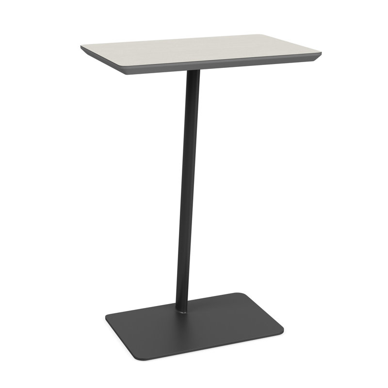 Pieds de table Darsey, Gris anthracite, Sergé blanc