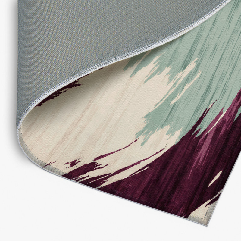 Tapis intérieur et extérieur beige Watercolor, Rectangulaire 2 pi x 3 pi