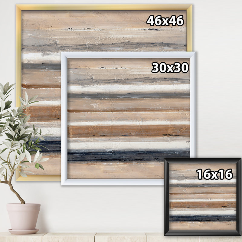 « geometric circle natural balance natural », reproduction d’image sur toile, Cadre blanc, H 30 po x l 30 po x P 1 po