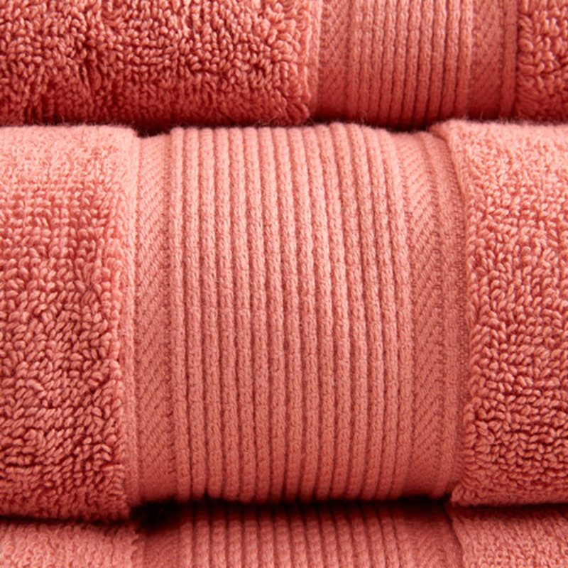 100% Cotton 8 Piece Antimicrobial Towel Set, Coral