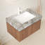 Plateau de meuble-lavabo mural moderne en pierre frittée 29,92 x 18,9 x 17,72 po Modern-1114124609-1114124610-1114124611