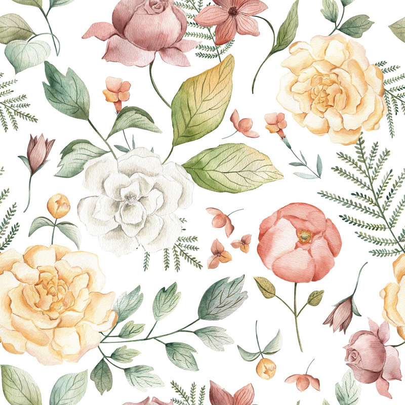 Floral Tile, 225" L x 25" W