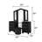 Rausch Vanity Set with Stool and Mirror-41679338