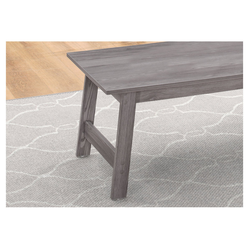 Ensemble de 3 tables d'appoint en bois gris comprenant une table basse et deux tables de bout assorties pour les salons modernes