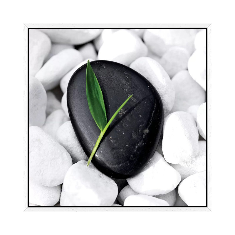 Zen Stone by PhotoINC Studio - Floater Frame Square Gallery-Wrapped Canvas GiclÃ©e on Canvas, 45.72 cm H x 45.72 cm W, White
