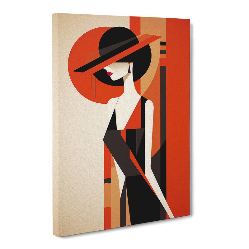 Minimalist Art Deco Art No.2 - No Frame Print, 50cm H x 35cm W x 3cm D