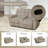 2-Seater Corduroy Recliner Sofa-1627259146
