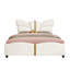 Lit double tapissier avec tête et pied de lit en forme de papillon-942020162-942020164