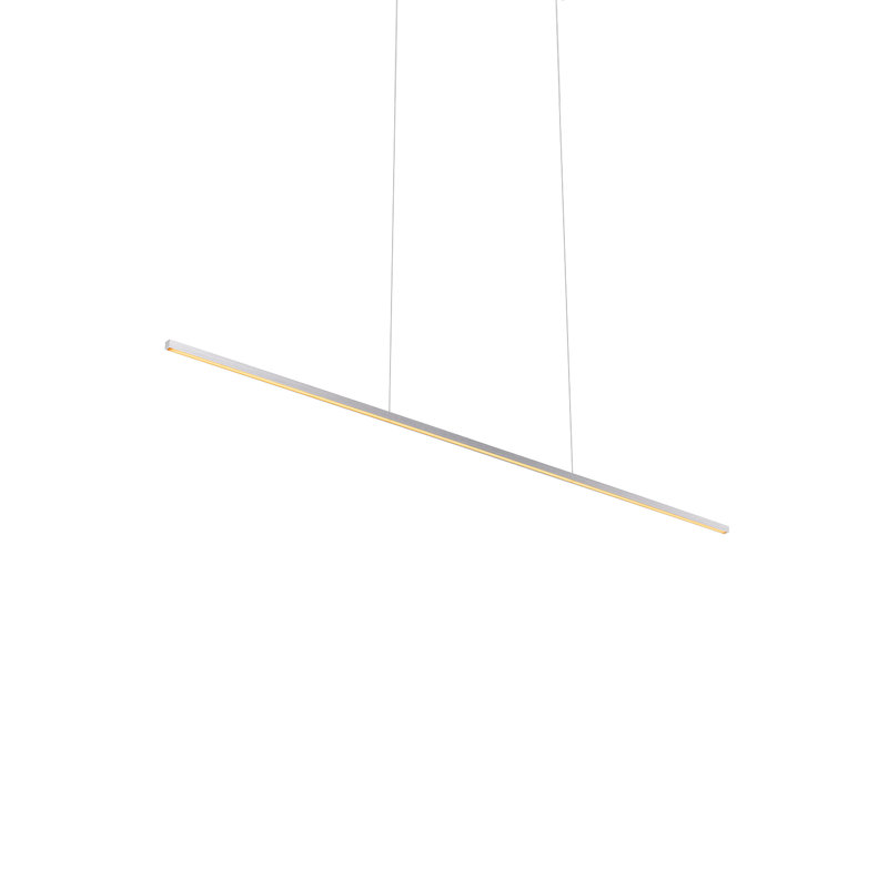 Vega 1 - Light LED Pendant, 123" H x 47.37" W x 1.5" D, Brushed Nickel
