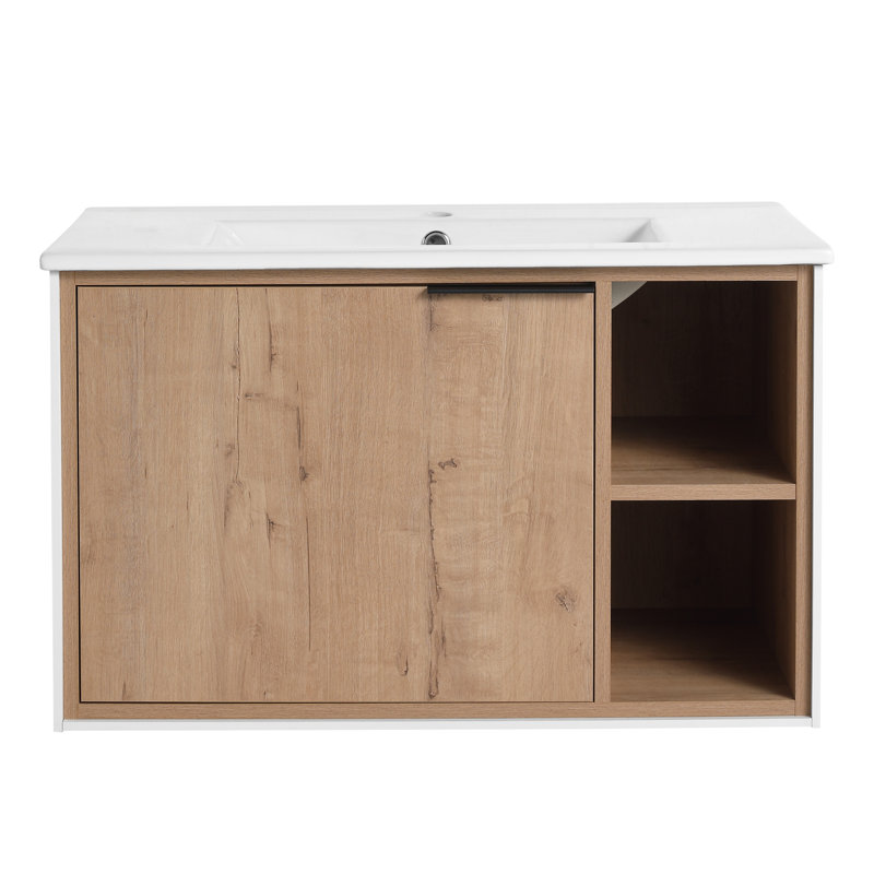 Meuble-lavabo à fixation flottante avec lavabo Halesowen