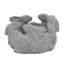 Pot à fleurs 10x8x6.5 "5 Bunny Cement