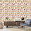 Carreau de papier peint l 25 po Klanke