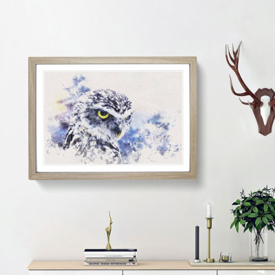 Owl in Nepal - Picture Frame Graphic Art Print