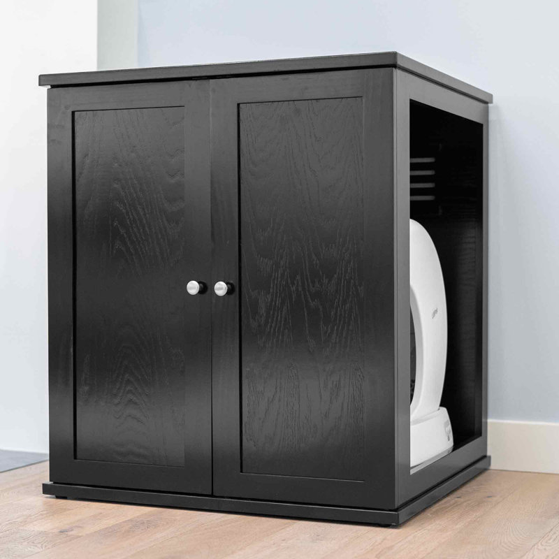 Refined Self Cleaning Litter Box Cabinet, Espresso