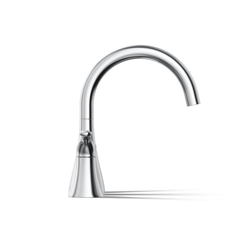Simplice Bath Trim 2 Deck Mounted Roman Tub Faucet, Polished Chrome