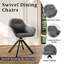 48.5cm H Swivel Upholstered Dining Chair with Ergonomic Back-932549404