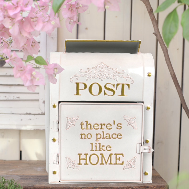 Ean Vintage Wall Mounted Letterbox - Post Box  Outdoor Mailbox for House, Garden Wall, or Door