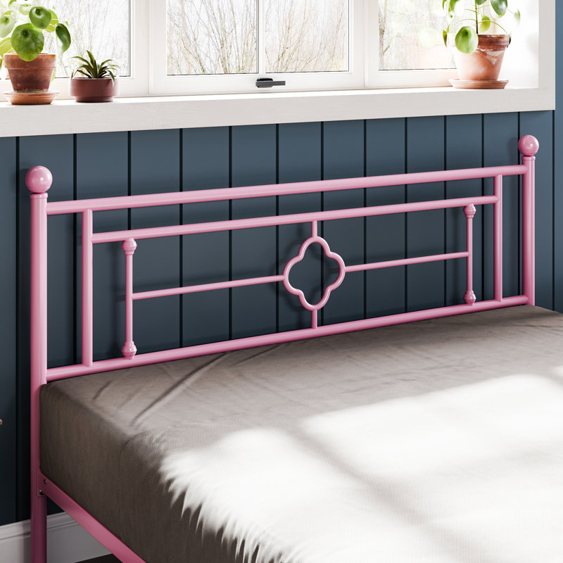 Erberto Platform Bed, Queen, Pink