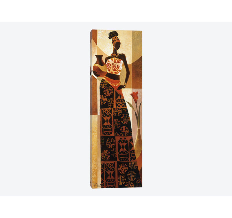 « naima », reproduction d’impression sur toile tendue, H 36 po x l 12 po x P 1,5 po, Toile tendue