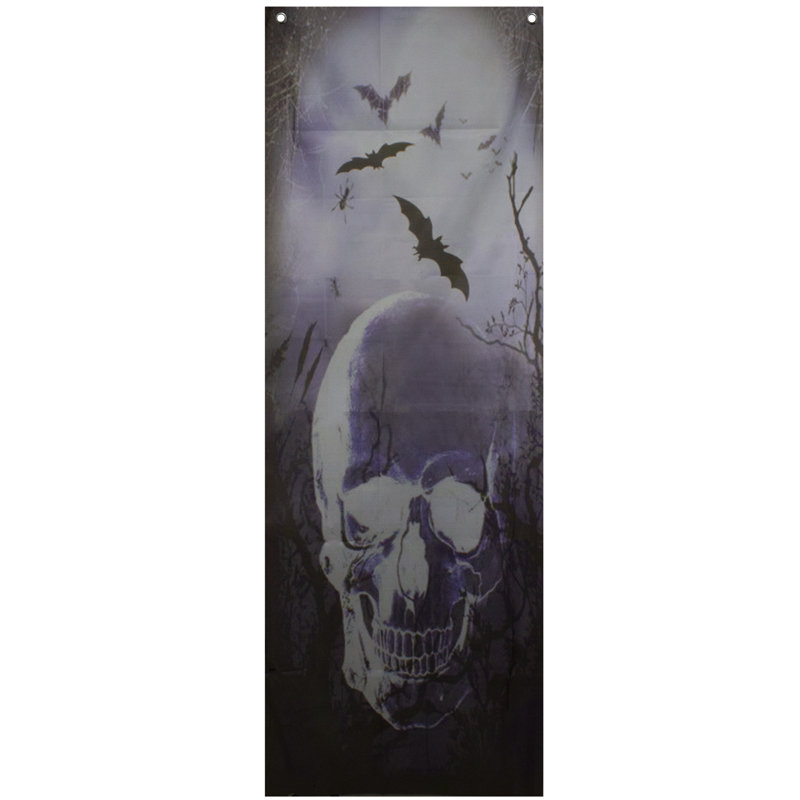 Décoration de porte d'Halloween 70,75 po