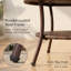 Rattan Round Outdoor Coffee Table - 82 cm W 82 cm D