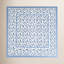 Granada Cornflower Blue Handmade Floral Tablecloth-121010375-76737131