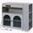 Rolling Kitchen Island With Extended Table, Kitchen Island On Wheels With LED Lights,Power Outlets And 2 Fluted Glass Doors, Kitchen Island With A Storage Compartment And Side 3 Open Shelves-565175381