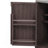 66.5" Solid Wood Outdoor Kitchen Island For Big Green Egg Grills With Stainless Steel Top & Drawer-1134511860