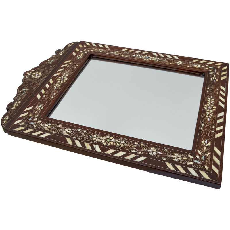 Miroir d'appoint rétro en nacre