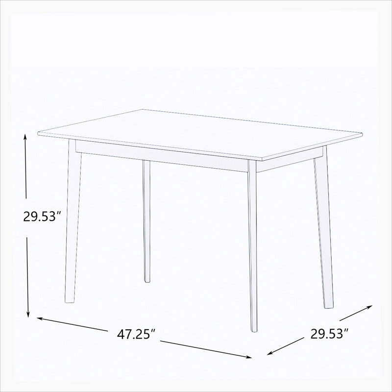 Alsafi Solid Wood Base Dining Table