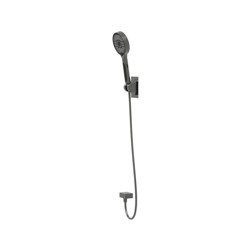 Black Handheld Shower Head With Temperature Display