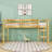 Twin Loft Bed With Enhanced Safety Features And Ladder-2055578016