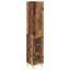  Highboard 2 Pcs Black Oak Engineered Wood-1392506902