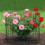 Paquet de 18 housses pour plantes robustes avec piquets - Clôture de jardin en métal antirouille de 17 po x 12 po pour lapins, écureuils et cerfs | Cages cylindriques / rectangulaires ajustables DIY pour légumes, fleurs et arbustes | Inclus-132560532